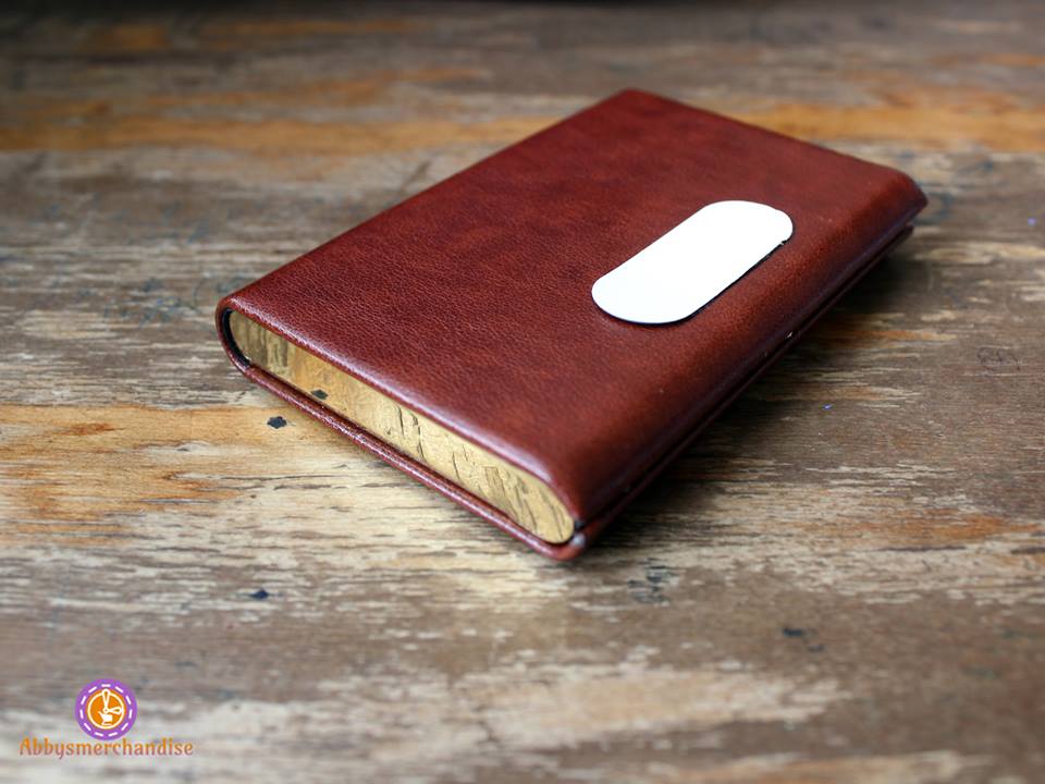 Affordable brown business card holders